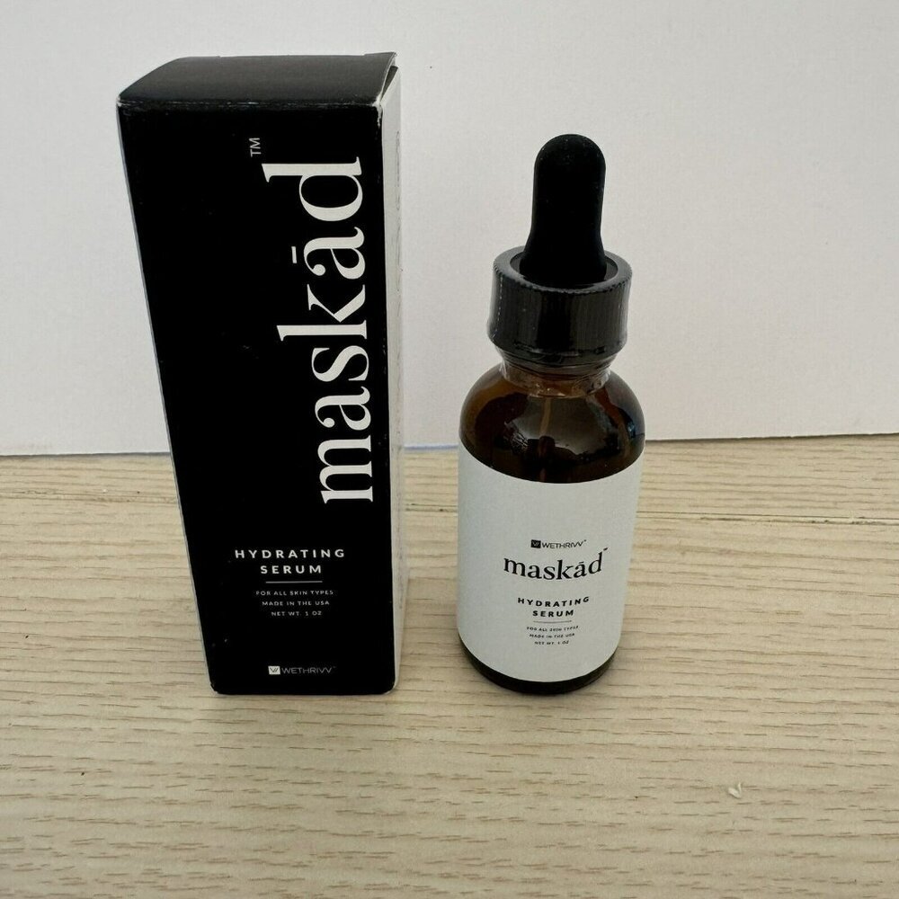 Maskad Hydrating Serum 1.7oz For Dry Stressed & Sensitive Skin Gluten-Free Vegan